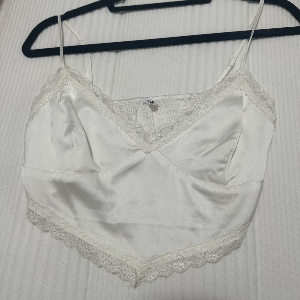 Garage Silk White lace top